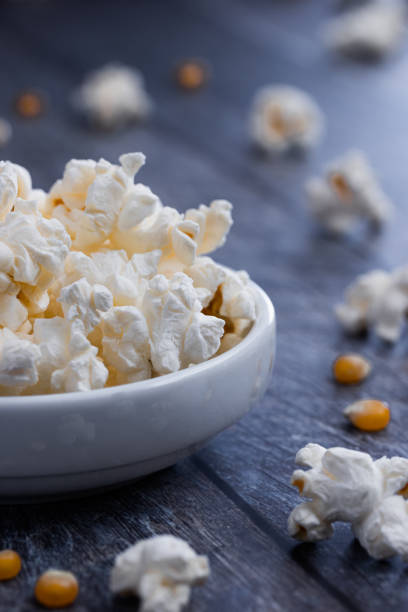 istock Close-up of popcorn in a white bowl. 1226098948