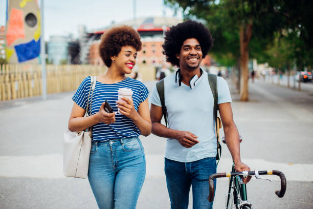 istock Young couple having fun traveling to work together 1226099990