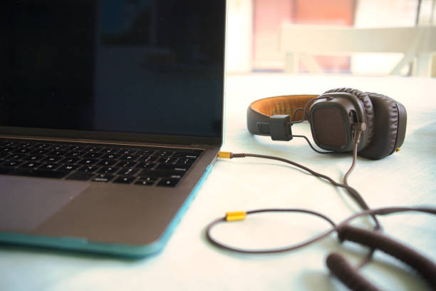 istock Laptop and headphones 1226100136