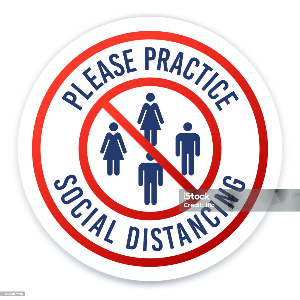 Why Practice Social Distancing Please Practice Social Distancing Stock Illustration - Download Image ...