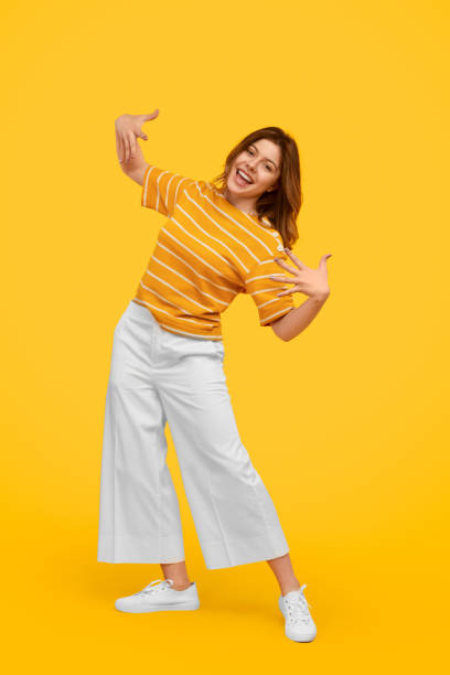 istock Stylish woman gesturing and smiling 1226111100