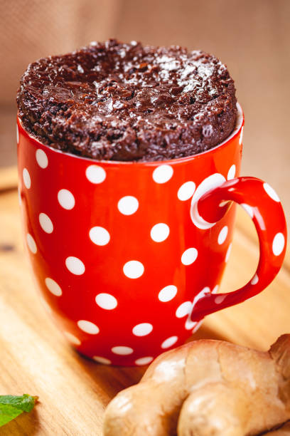 istock Baked ginger chocolate in red cup. Close up 1226112685
