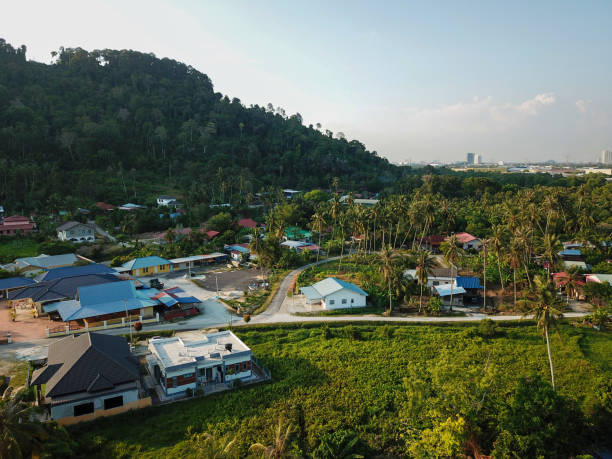 istock Aerial view Malays kampung at Juru 1226122975