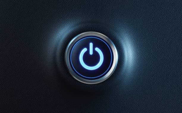 Car Start Button On Dashboard Car start button on dashboard. Horizontal composition with copy space. Front view. start button stock pictures, royalty-free photos & images