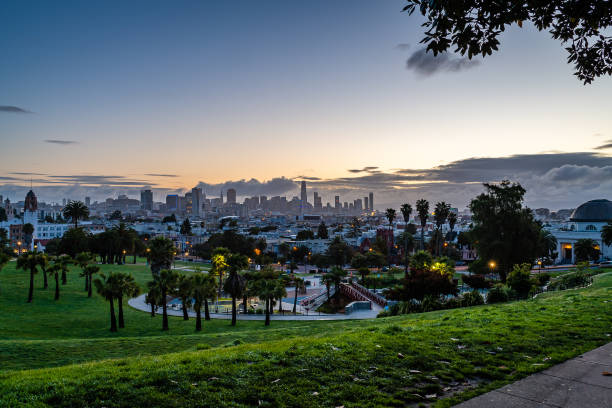 istock Sunrise over Mission Dolores Park 1226125635