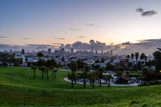 istock Sunrise over Mission Dolores Park 1226125701