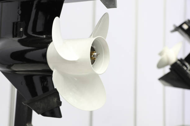 istock white three blade of marine engine for speed boat 1226127054