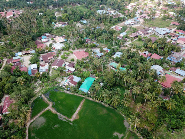 istock Drone view Malays village. 1226129895