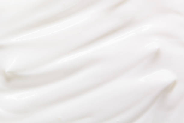 sour cream, greek yogurt texture - whipped cream imagens e fotografias de stock