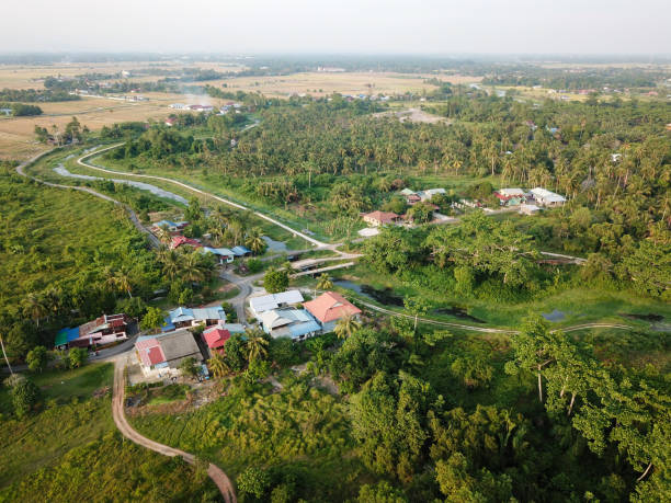 istock Malays village surrounded with green trees. 1226130973