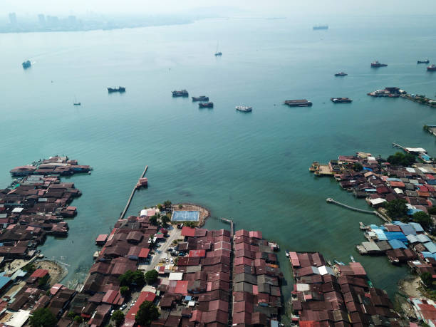 istock Aerial view clan jetty, Penang. 1226133728