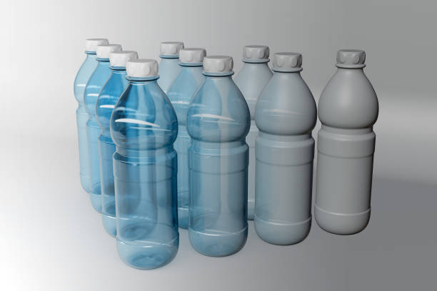 istock 3D model of transparent plastic bottles 1226133763