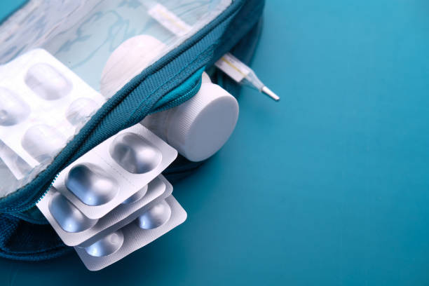istock close up of blister pack and pill container in a bag 1226137731