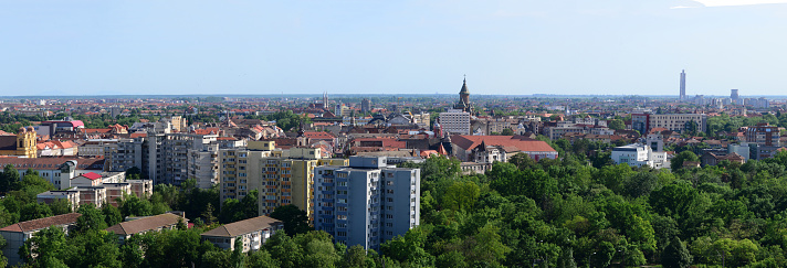 Timisoara city skyline city panorama bird eye view