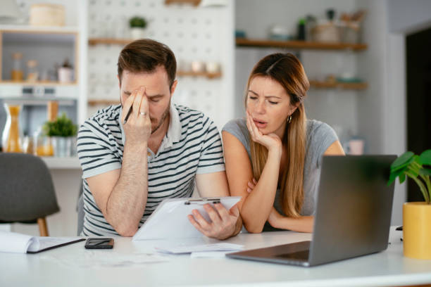istock Tired businessman working at home. 1226146747