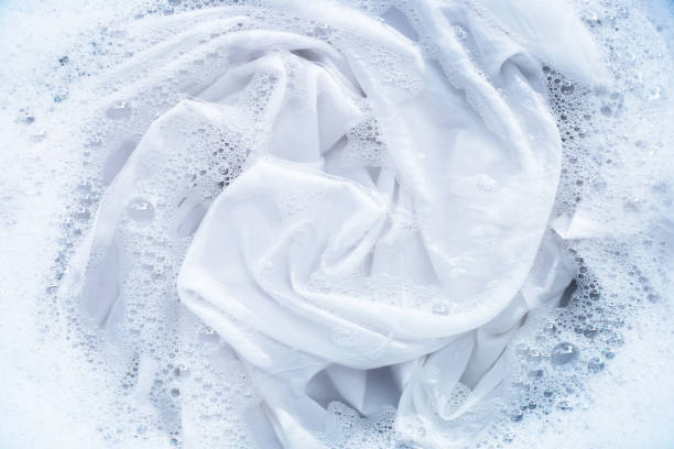 istock Soak a cloth before washing, white cloth 1226147835