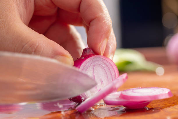 istock Close-up, cut, red onion 1226148777