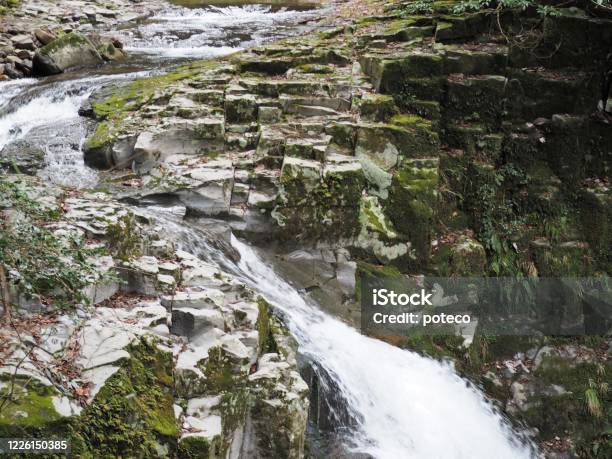 Water Running Between Rocks Akame Shijuhachi Taki Waterfalls Nabari City Mie Prefecture Japan Stock Photo - Download Image Now