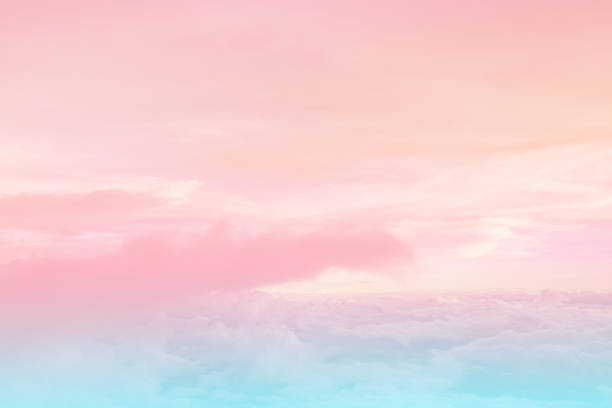 istock Sun and cloud background with a pastel colored 1226151538