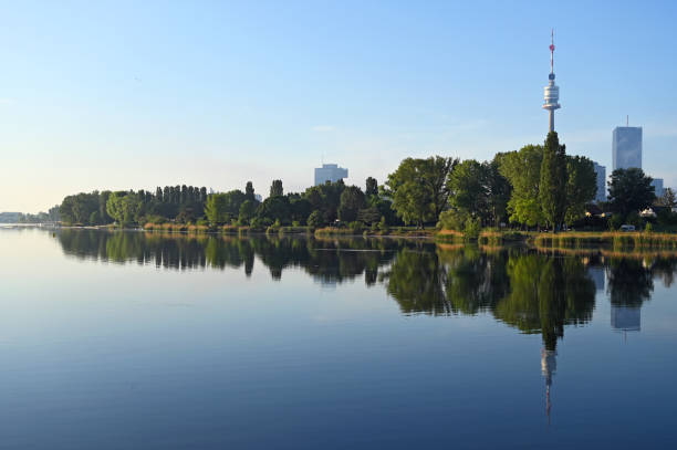 istock Vienna skyline on the Danube river in the morning Austria 1226152136