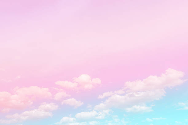 istock Sun and cloud background with a pastel colored 1226152436