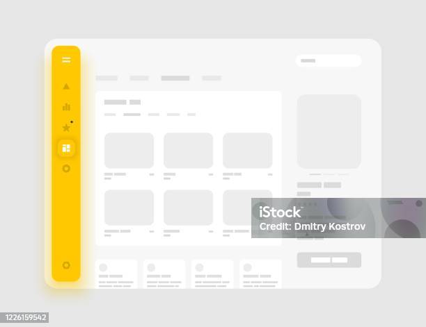 Sidebar Wireframe App Sidebar Menu Concept Wireframes Screens Dashboard Ui And Ux Design ...