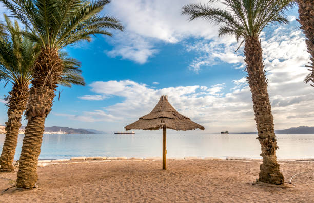 istock Relaxing atmosphere at central public beach in Eilat, Israel 1226160950