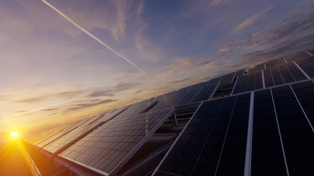 istock Solar Panels with a Blazing Sun 1226171109
