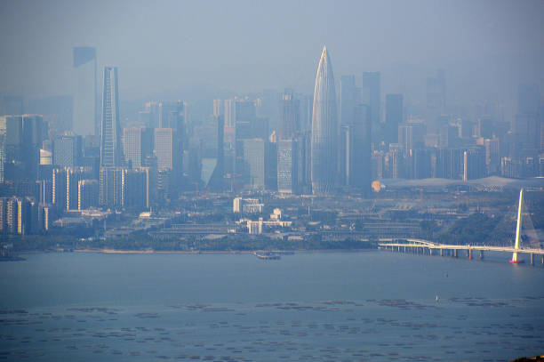 istock Shenzhen Skyline viewed from Castle peak basin, New Territories, Hong Kong 1226171649