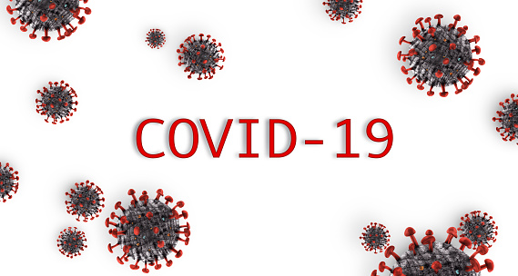 Coronavirus concept design logo. Coronavirus disease named COVID-19, dangerous virus vector illustration