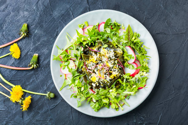 istock Salad with seaweed and herbs 1226182713
