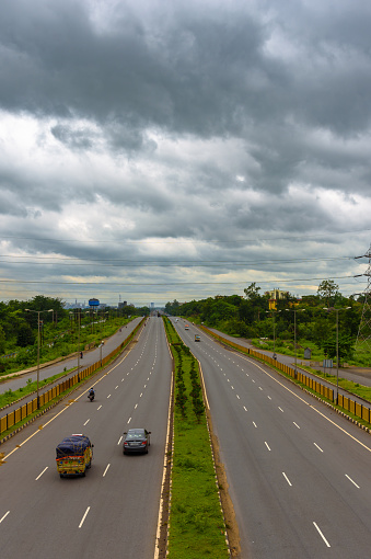 Indian National Highway, also known as Delhi road.