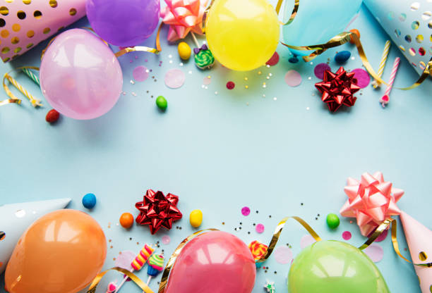 istock Happy birthday or party background 1226188314