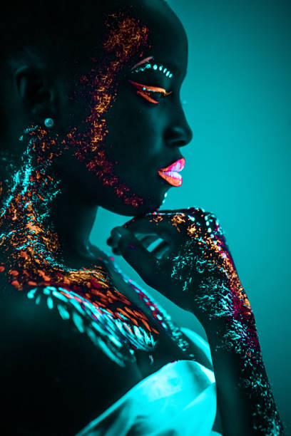 istock young sensual woman in fluorescent paint makeup 1226192417