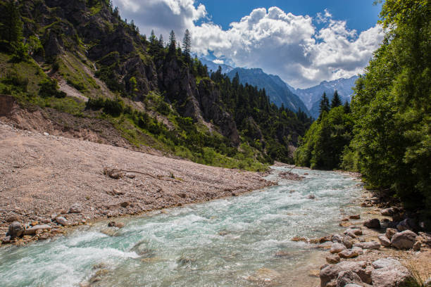 istock Crystal clear stream high on Germany alps 1226194635