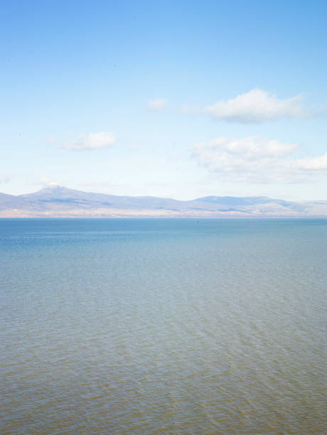 Blue beautiful sea and cloudy sky