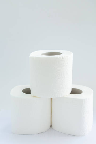 istock toilet paper rolls on a white background 1226207897