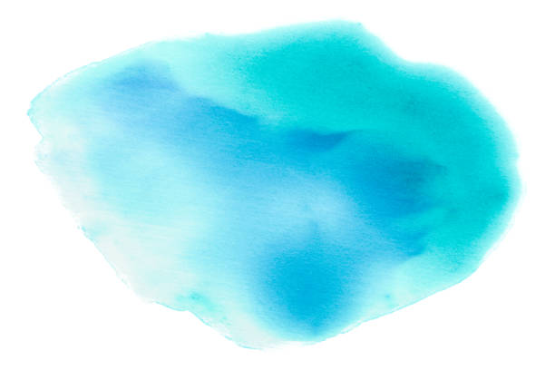 istock paint stain blue watercolor transparent 1226212140