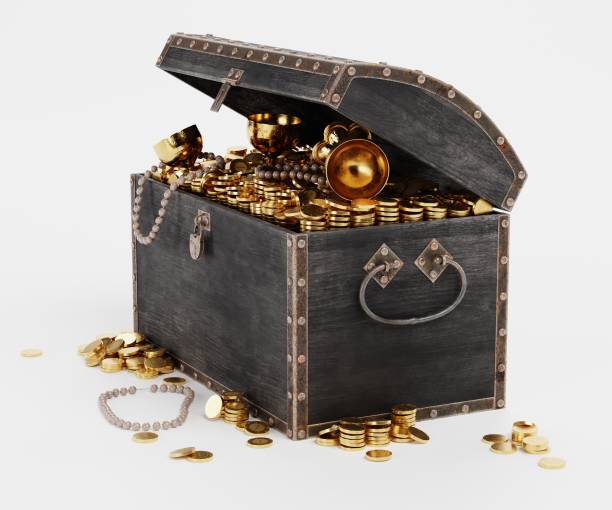 istock Realistic 3D Render of Treasure Chest 1226212564