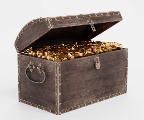 istock Realistic 3D Render of Treasure Chest 1226212654