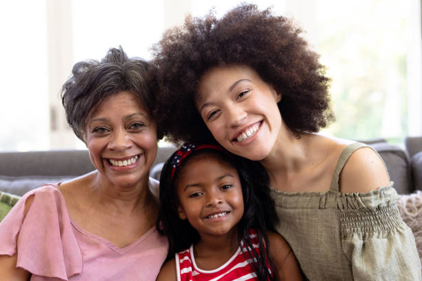 istock Multi-generation mixed-race family enjoying their time at home 1226215922