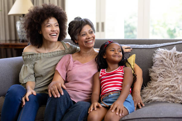 istock Multi-generation mixed-race family enjoying their time at home 1226216183