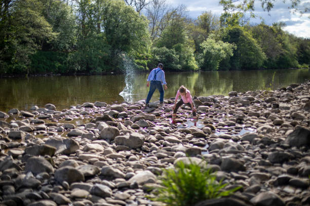 istock Skimming Stones In The River 1226216293