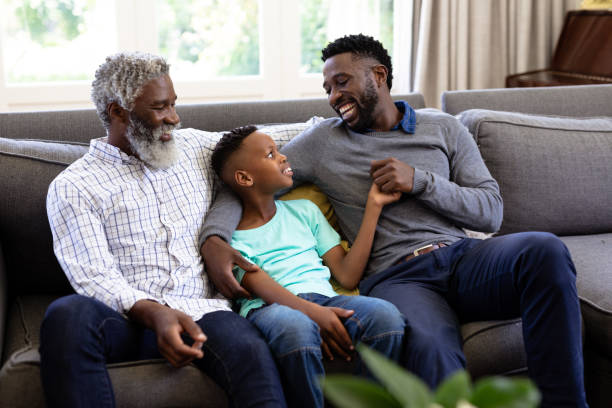 istock Multi-generation mixed-race family enjoying their time at home 1226216307