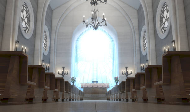 istock Church Interior And Altar 1226217945