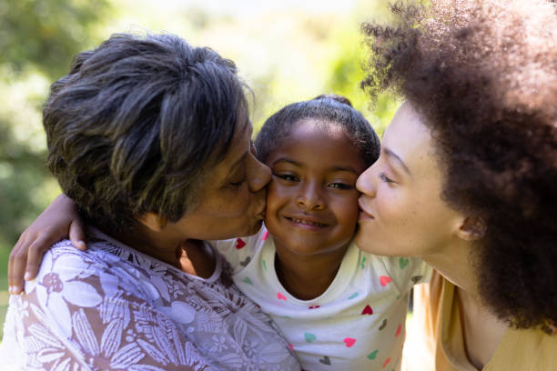 istock Multi-generation mixed race family enjoying their time at a garden 1226219208