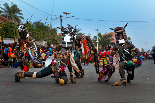 ORURO, BOLIVIA - MARCH 5: Dancers at Oruro Carnival in Bolivia, declared UNESCO Cultural World Heritage. March 5, 2011 in Oruro, Bolivia\