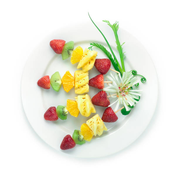 istock Fruit Dessert in Bamboo Stick Sweet Taste Fruit 1226225404