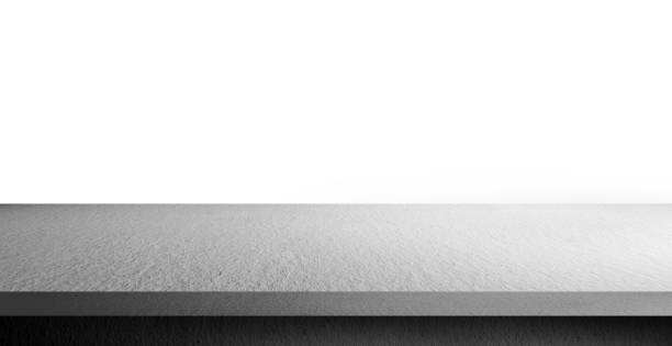 istock cement shelf table isolated on a white backgrounds, use for display products 1226232617