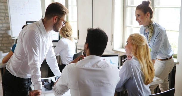 istock Collaboration and analysis by business people working in office 1226237301